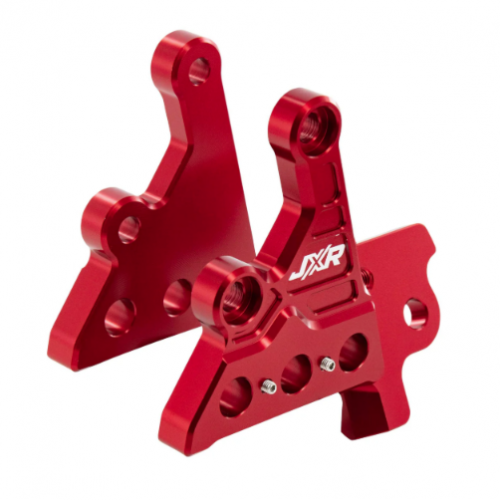 Footpeg Brackets (Left & Right) Red for Sur Ron Light Bee by JXR